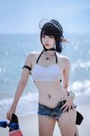 二佐Nisa - NO.155 明日方舟 森蚺泳装 [22P-176MB]