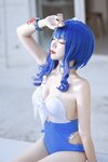 二佐Nisa - NO.135 碧蓝航线 圣路易斯泳装 [26P-267MB]