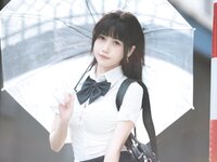 [Cosplay] 不呆猫 - JK学妹户外