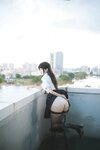 [Cosplay] 不呆猫 - JK学妹户外
