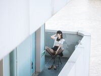 [Cosplay] 不呆猫 - JK学妹户外