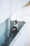 [Cosplay] 不呆猫 - JK学妹户外