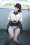[Cosplay] 不呆猫 - JK学妹户外