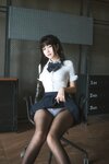 [Cosplay] 不呆猫 - JK学妹户外