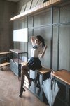 [Cosplay] 不呆猫 - JK学妹户外