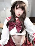 [Cosplay] 鬼马少女阿薰kaOri - 白虎女高中生