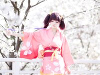 [Cosplay] 九柒喵 - 甲铁城的卡巴内利 无名 和服