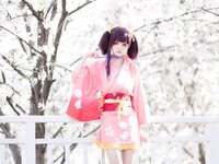 [Cosplay] 九柒喵 - 甲铁城的卡巴内利 无名 和服