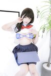 [Cosplay] Nyako 喵子 - Crazy Girl School Student 2, Discipline Committee Member 痴·女子校生2 风纪委员