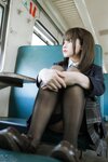 [Cosplay] Nyako 喵子 - Crazy Girl School Student 2, Train JK 痴·女子校生2 火车jk