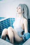 [Cosplay] 萌芽儿o0 - 白泳装