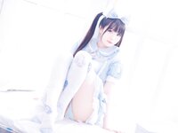 [Cosplay] 霜月shimo - NO.004 女仆裙 [14P-158MB]