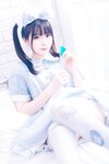 [Cosplay] 霜月shimo - NO.004 女仆裙 [14P-158MB]