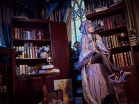 [Cosplay] Hana 花柒 - Patchouli Pajamas 帕秋莉睡衣