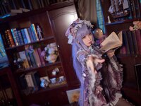 [Cosplay] Hana 花柒 - Patchouli Pajamas 帕秋莉睡衣