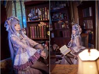 [Cosplay] Hana 花柒 - Patchouli Pajamas 帕秋莉睡衣
