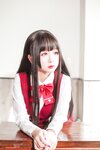 [Cosplay] Rinaijiao 日奈娇 - JK Girl Red Skirt JK少女红裙