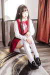 [Cosplay] Rinaijiao 日奈娇 - JK Girl Red Skirt JK少女红裙