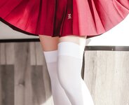 [Cosplay] Rinaijiao 日奈娇 - JK Girl Red Skirt JK少女红裙