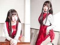 [Cosplay] Rinaijiao 日奈娇 - JK Girl Red Skirt JK少女红裙