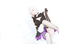 [Cosplay] 霜月shimo - NO.011 玛修女仆 [14P-131MB]