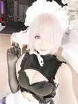 [Cosplay] 霜月shimo - NO.011 玛修女仆 [14P-131MB]