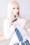 [Cosplay] 霜月shimo - NO.048 金发制服 [8P-125MB]