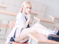 [Cosplay] 霜月shimo - NO.048 金发制服 [8P-125MB]