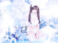 [Cosplay] 霜月shimo - NO.101 White Bear [16P-384MB]