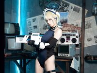 [Cosplay] 三無人型 - 蔚蓝档案 飞鸟马时兔女郎