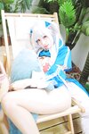 [Cosplay] Momo 慕慕 - Hololive Gura 鲨鱼制服