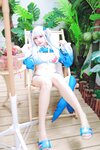 [Cosplay] Momo 慕慕 - Hololive Gura 鲨鱼制服