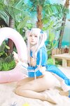 [Cosplay] Momo 慕慕 - Hololive Gura 鲨鱼制服