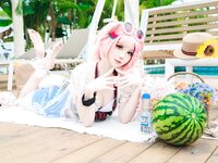 [Cosplay] 焖焖碳 - 明日方舟 澄闪泳装