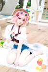 [Cosplay] 焖焖碳 - 明日方舟 澄闪泳装