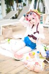 [Cosplay] 焖焖碳 - 明日方舟 澄闪泳装