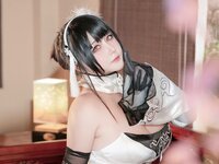 [Cosplay] Kaneko 咔喵 - Zhenhai White Cheongsam 镇海 白旗袍