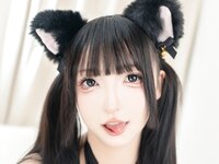 [Cosplay] 萝莉神楽板真冬之黑猫诱惑