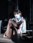 [Cosplay] 轩萧学姐 - 空姐室内黑丝