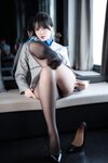 [Cosplay] 轩萧学姐 - 空姐室内黑丝