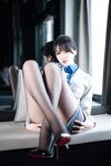 [Cosplay] 轩萧学姐 - 空姐室内黑丝