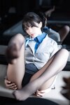[Cosplay] 轩萧学姐 - 空姐室内黑丝