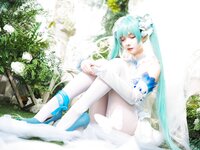 [Cosplay] Wanxi 挽希 - Miku The Butterfly Flower Fairy miku粉蝶花精灵
