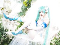 [Cosplay] Wanxi 挽希 - Miku The Butterfly Flower Fairy miku粉蝶花精灵