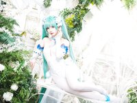 [Cosplay] Wanxi 挽希 - Miku The Butterfly Flower Fairy miku粉蝶花精灵