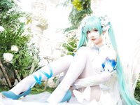 [Cosplay] Wanxi 挽希 - Miku The Butterfly Flower Fairy miku粉蝶花精灵
