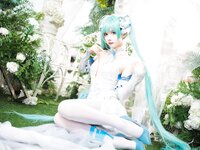 [Cosplay] Wanxi 挽希 - Miku The Butterfly Flower Fairy miku粉蝶花精灵
