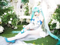[Cosplay] Wanxi 挽希 - Miku The Butterfly Flower Fairy miku粉蝶花精灵