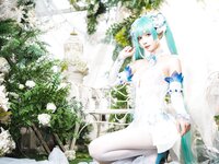 [Cosplay] Wanxi 挽希 - Miku The Butterfly Flower Fairy miku粉蝶花精灵