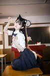 [Cosplay] 桜井宁宁 - 失眠冲剂 JK猫耳